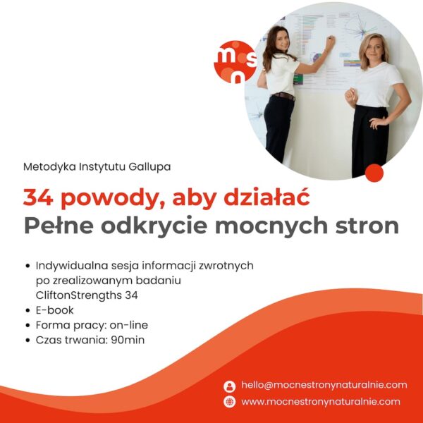 34 powody aby działać - pełne odkrycie Twoich mocnych stron